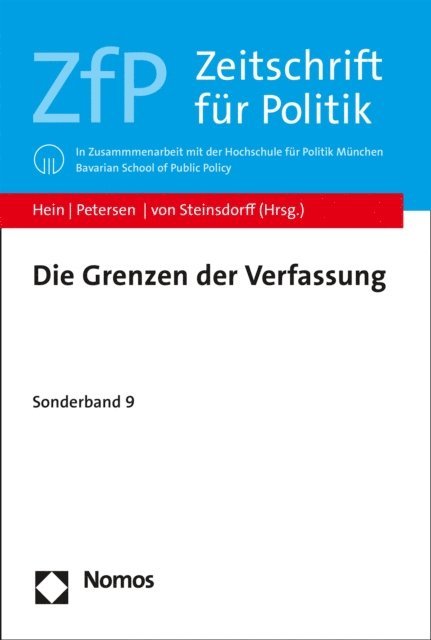Silvia von Steinsdorff, Felix Petersen, Michael Hein - Die Grenzen der Verfassung, E-bok