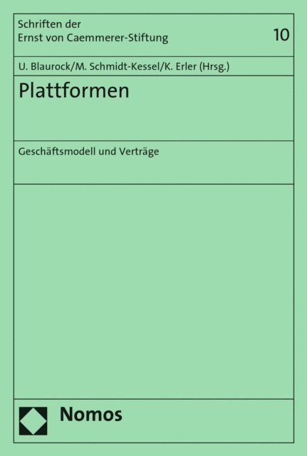 Katharina Erler, Martin Schmidt-Kessel, Uwe Blaurock - Plattformen, E-bok