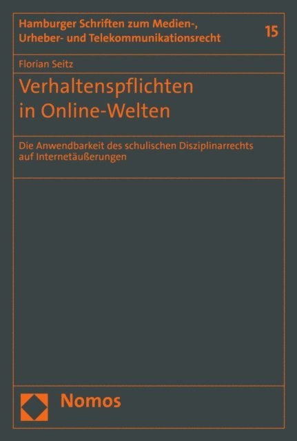 Florian Seitz - Verhaltenspflichten in Online-Welten, E-bok
