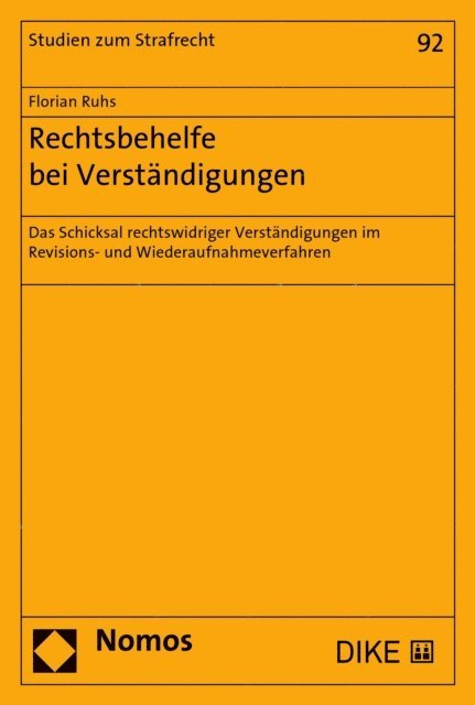 Florian Ruhs - Rechtsbehelfe bei Verständigungen, E-bok