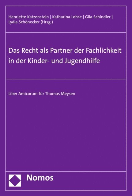 Lydia Schonecker, Gila Schindler, Katharina Lohse, Henriette Katzenstein - Das Recht als Partner der Fachlichkeit in der Kinder- und Jugendhilfe, E-bok