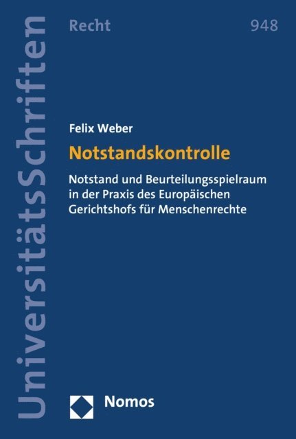 Felix Weber - Notstandskontrolle, E-bok