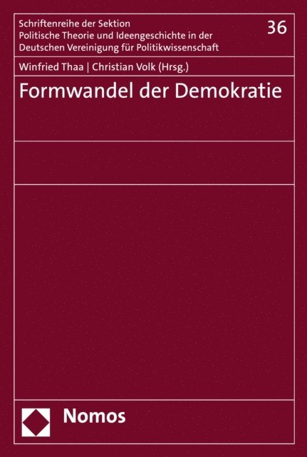 Christian Volk, Winfried Thaa - Formwandel der Demokratie, E-bok