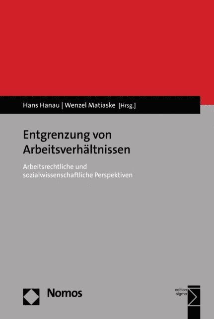 Wenzel Matiaske, Hans Hanau - Entgrenzung von Arbeitsverhältnissen, E-bok