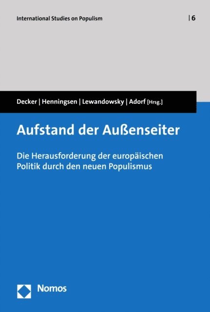 Philipp Adorf, Marcel Lewandowsky, Bernd Henningsen, Frank Decker - Aufstand der Außenseiter, E-bok