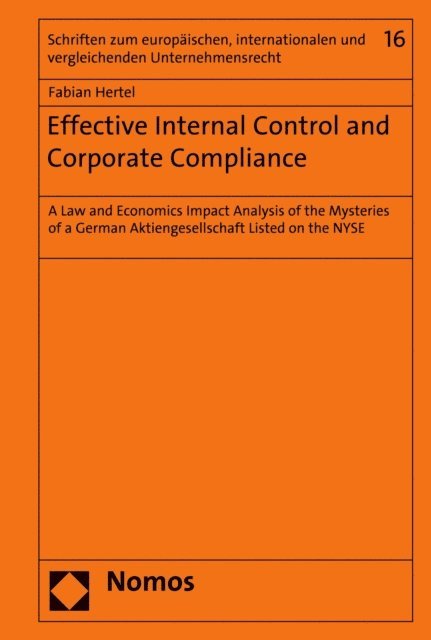 Fabian Hertel - Effective Internal Control and Corporate Compliance, E-bok