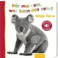 Hör mal rein, wer kann das sein? Wilde Tiere, Kartonnage. Tillgänglighet: Lägg i varukorg