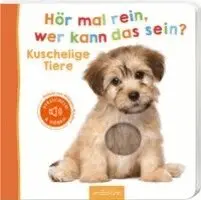 Hör mal rein, wer kann das sein? - Kuschelige Tiere, Kartonnage. Tillgänglighet: Lägg i varukorg
