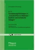 AHO Ausschuss der Verbände und Kammern der Ingenieure und Architekten für die Honorarordnung e. V. - Fachplanungsleistungen zu "Schadstoffen in Objekten - bauliche und technische Anlagen", Häftad
