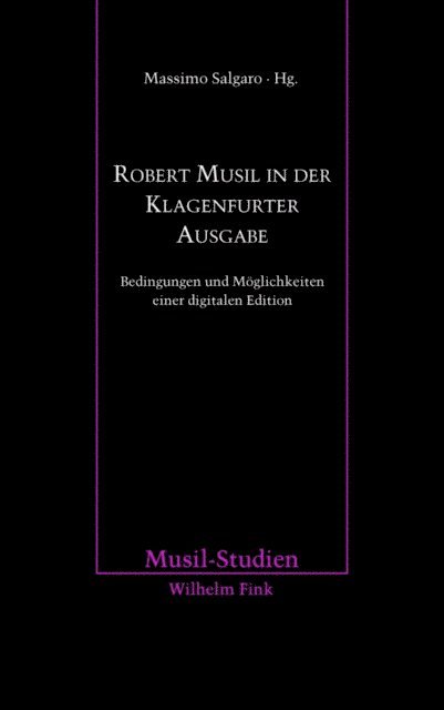 Massimo Salgaro, Massimo Salgaro - Robert Musil in der Klagenfurter Ausgabe, E-bok
