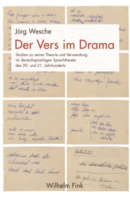Jorg Wesche - Der Vers im Drama, E-bok