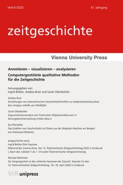 Sarah Oberbichler, Andrea Brait, Ingrid Bohler - Annotieren – visualisieren – analysieren, E-bok