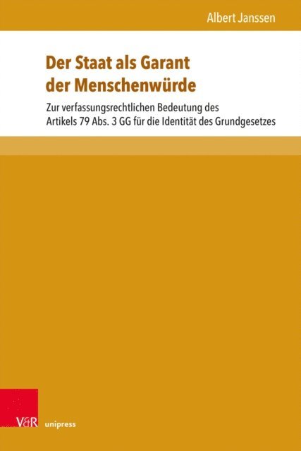 Albert Janssen - Der Staat als Garant der Menschenwürde, E-bok