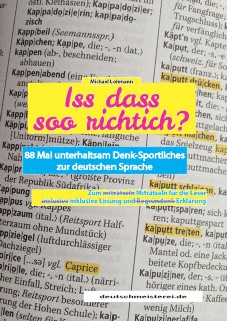 Michael Lohmann - Iss dass soo richtich?, E-bok