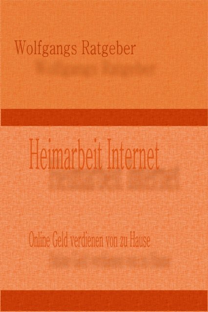 Heimarbeit Internet