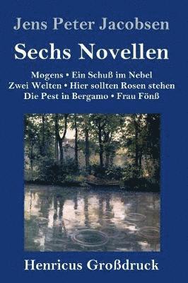 Jens Peter Jacobsen - Sechs Novellen (Großdruck), Inbunden