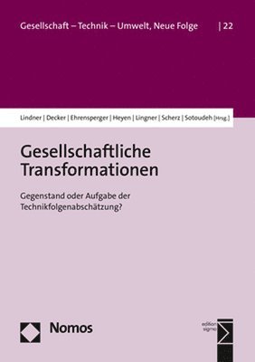 Ralf Lindner, Michael Decker - Gesellschaftliche Transformationen: Gegenstand Oder Aufgabe Der Technikfolgenabschatzung?, Häftad. Tillgänglighet: Lägg i varukorg