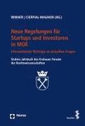 Neue Regelungen Fur Start-Ups Und Investoren in Moe: Internationale Beitrage Zu Aktuellen Fragen