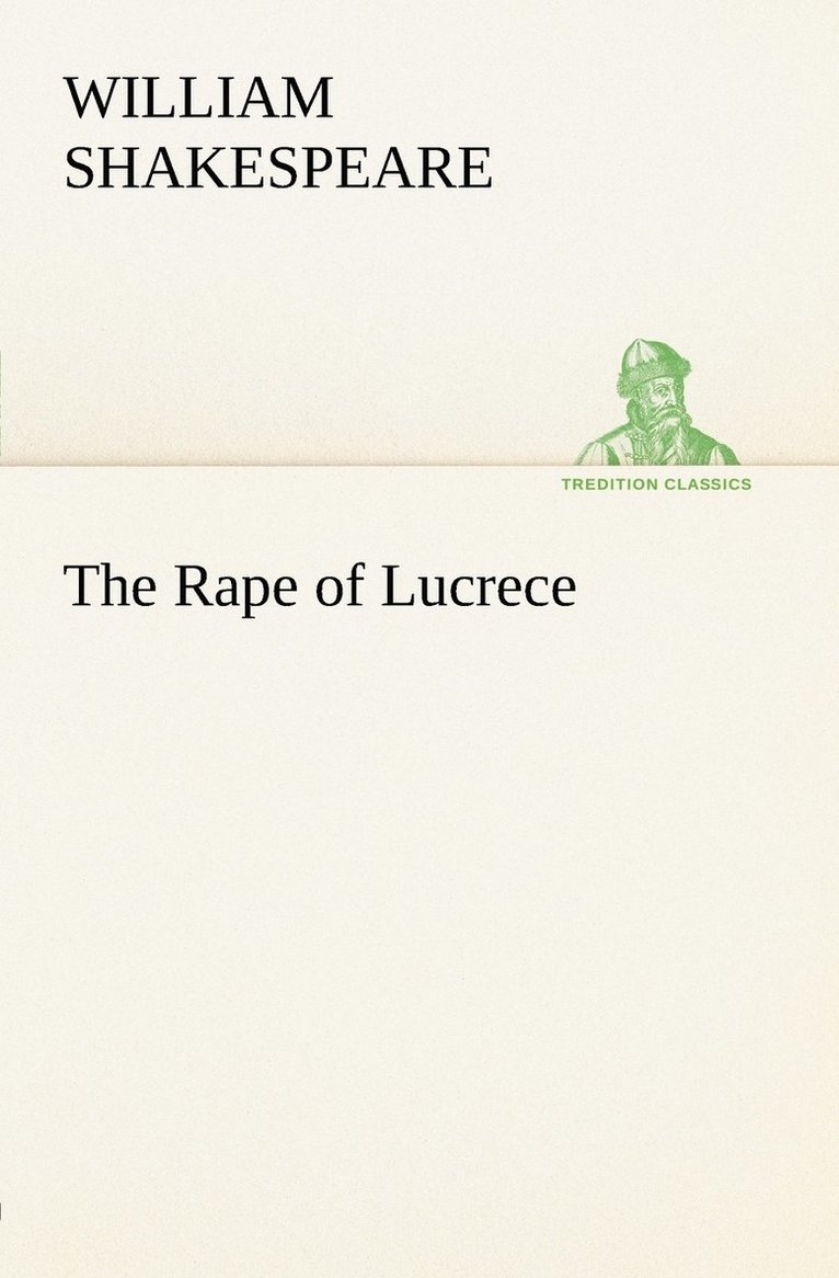 William Shakespeare - Rape of Lucrece, Häftad