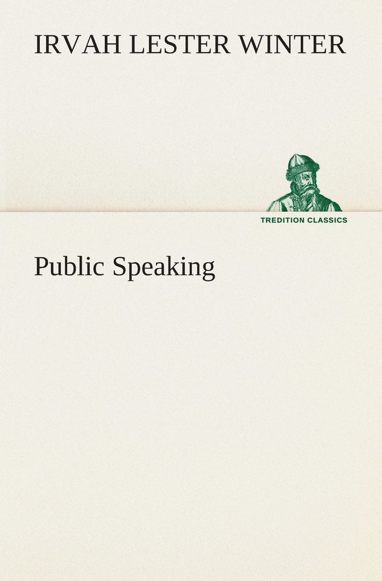 Irvah Lester Winter - Public Speaking, Häftad. Tillgänglighet: Lägg i varukorg