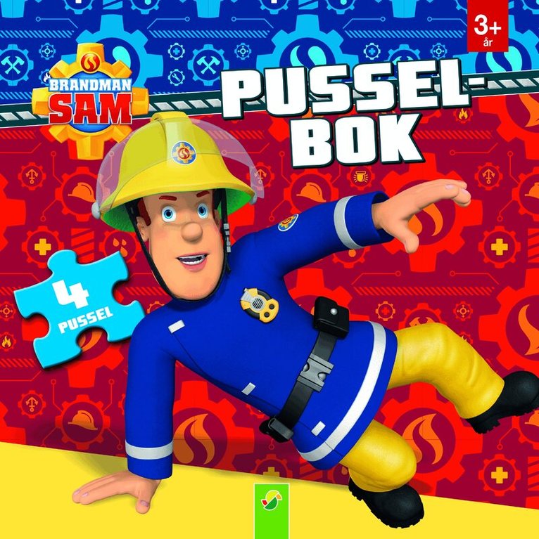 Brandman Sam - Pusselbok med 4 pussel, Kartonnage