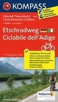 KOMPASS Fahrrad-Tourenkarte Etschradweg - Ciclabile dell'Adige, 1:50000