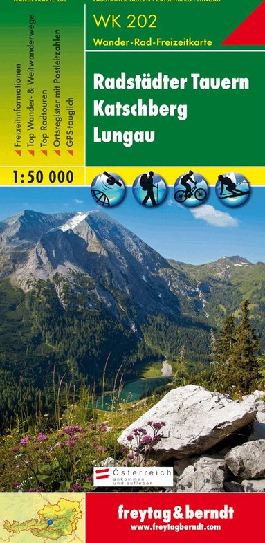 Freytag-Berndt, Freytag-Berndt und Artaria KG - WK 202 Radstädter Tauern - Katschmountain - Lungau, Walking, Övrigt