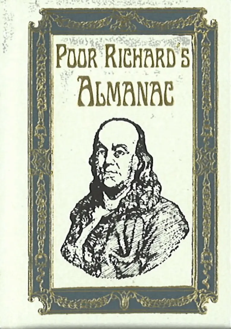 Benjamin Franklin - Poor Richard's Almanac Minibook - Limited Gilt-Edged Edition, Inbunden. Tillgänglighet: Tillfälligt slut