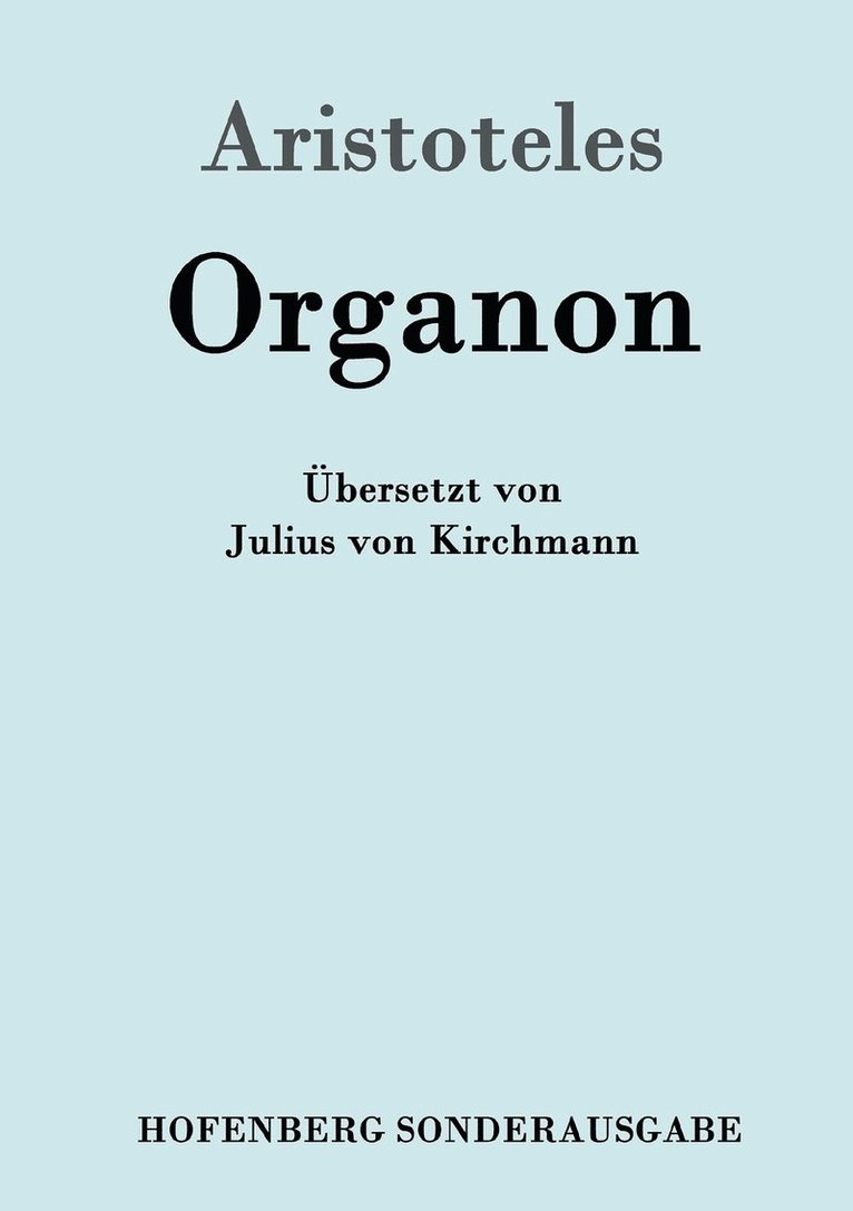 Aristoteles - Organon, Häftad. Tillgänglighet: Lägg i varukorg