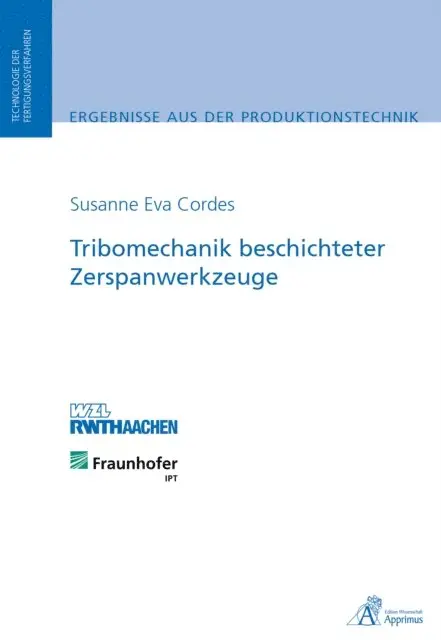 Susanne Eva Cordes - Tribomechanik beschichteter Zerspanwerkzeuge, E-bok. Tillgänglighet: Lägg i varukorg