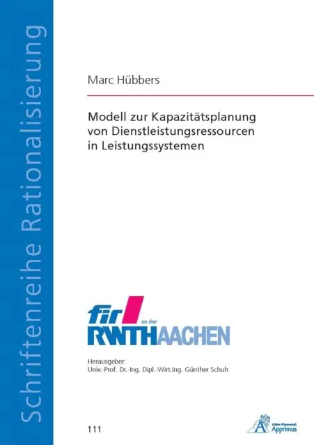 Marc Hubbers - Modell zur Kapazitätsplanung von Dienstleistungsressourcen in Leistungssystemen, E-bok. Tillgänglighet: Lägg i varukorg