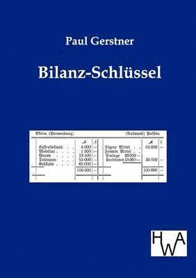 Paul Gerstner - Bilanz-Schlüssel, Häftad
