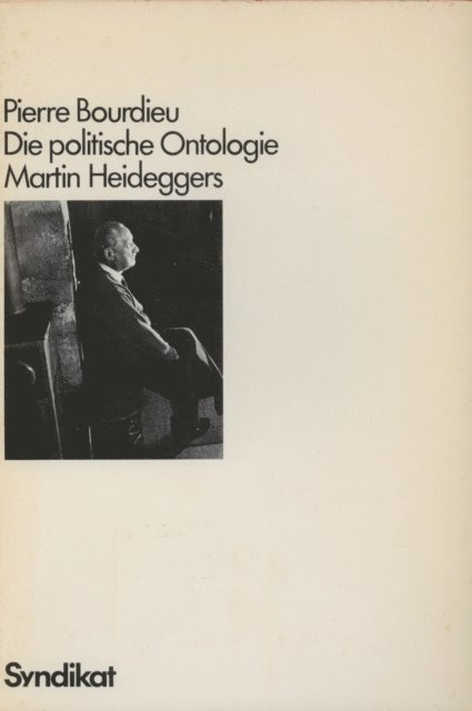 Pierre Bourdieu - Die politische Ontologie Martin Heideggers, E-bok