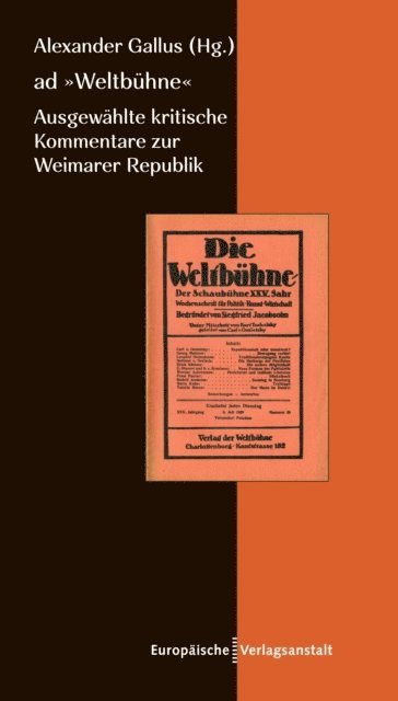 Alexander Gallus - ad "Weltbühne", E-bok