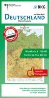 BKG - Bundesamt für Kartographie und Geodäsie - Deutschland auf einen Blick! Übersichtskarte 1:750 000 mit Aufhänger und Bestäbung. Tillgänglighet: Lägg i varukorg