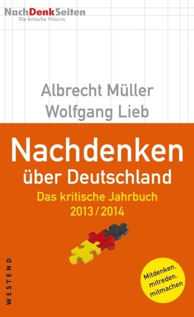 Wolfgang Lieb, Albrecht Muller - Nachdenken über Deutschland, E-bok