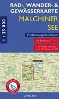 Rad-, Wander- und Gewässerkarte Malchiner See, Mecklenburgische Schweiz 1:35.000