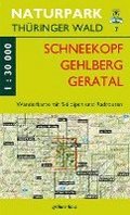 Wanderkarte Schneekopf/Gehlberg/Gräfenroda 1:30 000