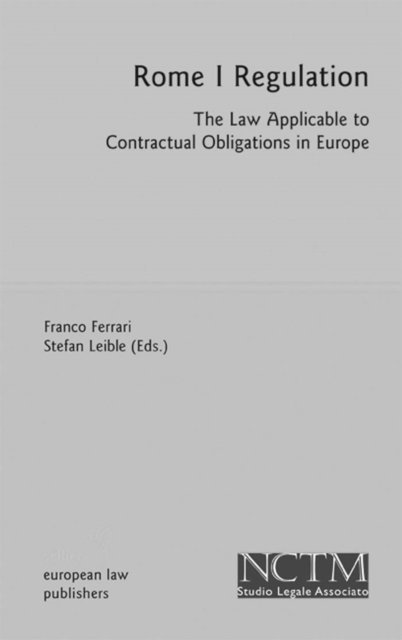 Stefan Leible, Franco Ferrari - Rome I Regulation, E-bok