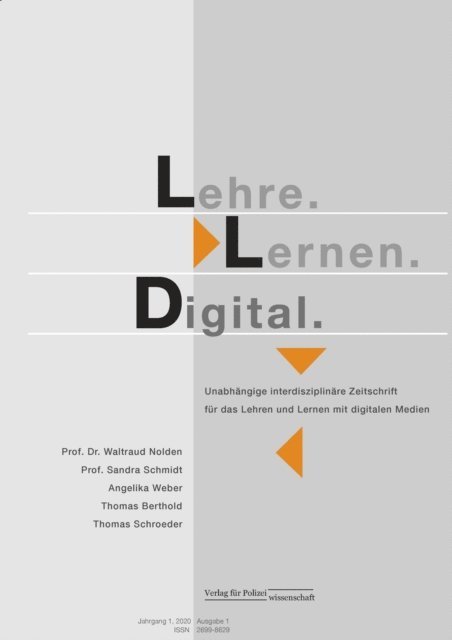 Thomas Schroeder, Thomas Berthold, Angelika Weber, Sandra Schmidt, Waldraut Nolden - Lehre.Lernen.Digital, E-bok