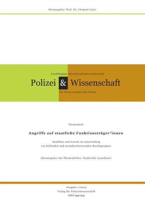Clemens Lorei - Zeitschrift Polizei & Wissenschaft, E-bok