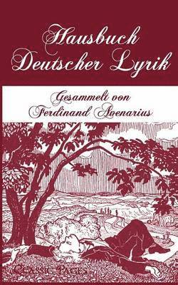 Ferdinand (Hg ) Avenarius - Hausbuch Deutscher Lyrik, Häftad