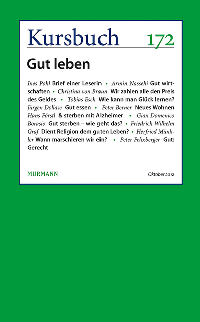 Peter Felixberger, Armin Nassehi - Kursbuch 172, E-bok