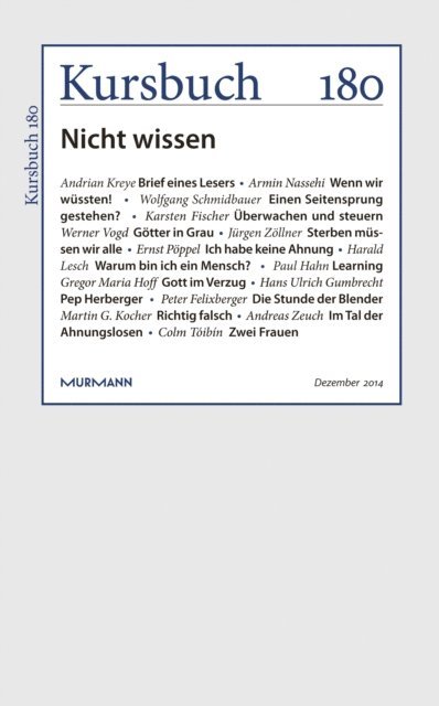 Peter Felixberger, Armin Nassehi - Kursbuch 180, E-bok
