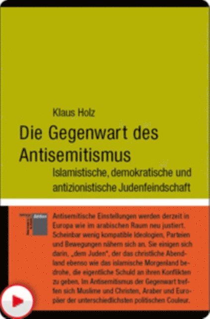 Klaus Holz - Die Gegenwart des Antisemitismus, E-bok