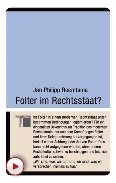 Jan Philipp Reemtsma - Folter im Rechtsstaat?, E-bok