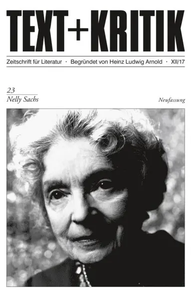 Daniel Pedersen - TEXT + KRITIK 23 - Nelly Sachs, E-bok