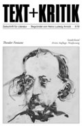 TEXT + KRITIK Sonderband - Theodor Fontane