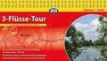 3-Flüsse-Tour Radrundtour an Rhein, Ahr und Erft 1 : 50 000 Radwanderkarte