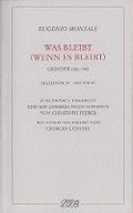 Was bleibt (wenn es bleibt)